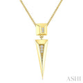 Pyramid Diamond Fashion Pendant