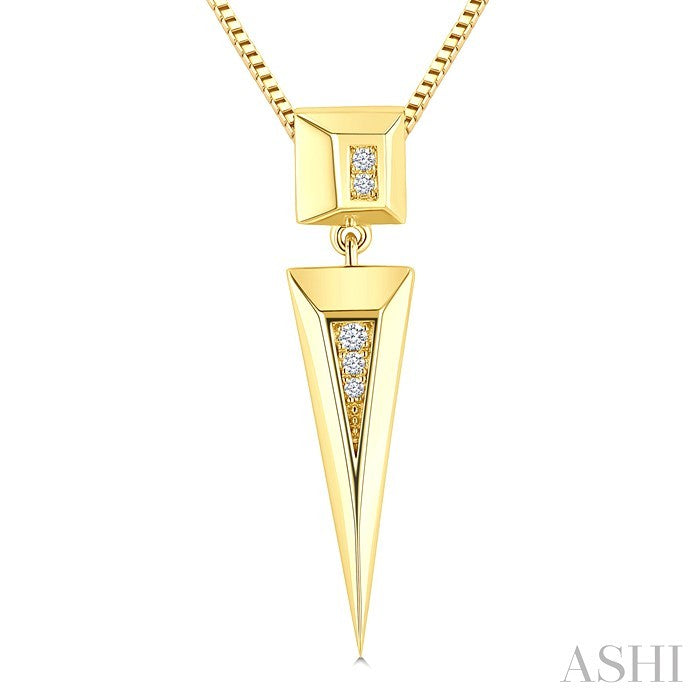 Pyramid Diamond Fashion Pendant