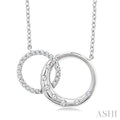Mosaic Circle Interlock Diamond Fashion Pendant