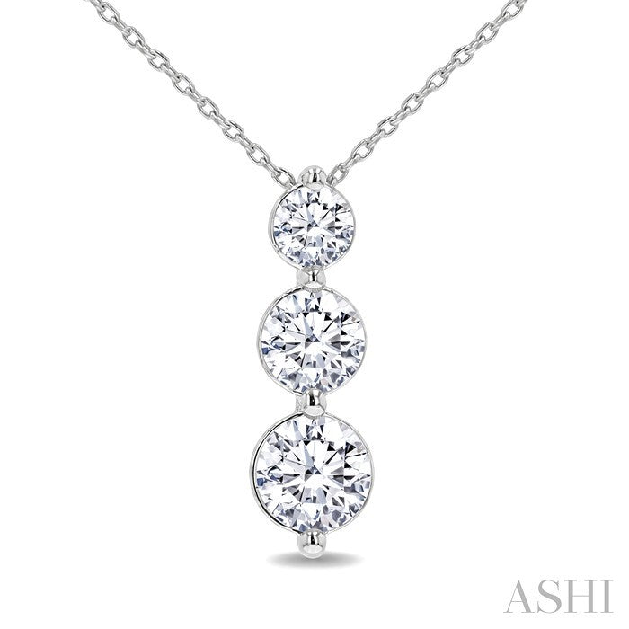 3 Stone Diamond Fashion Pendant