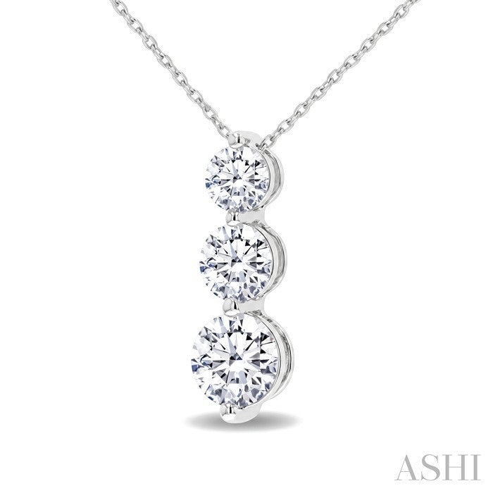 3 Stone Diamond Fashion Pendant