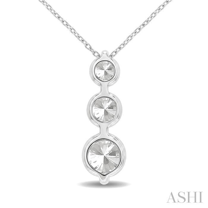 3 Stone Diamond Fashion Pendant