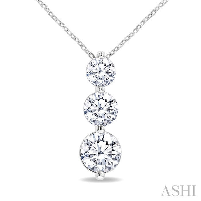3 Stone Diamond Fashion Pendant