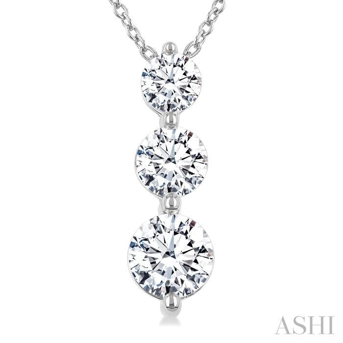 3 Stone Diamond Fashion Pendant
