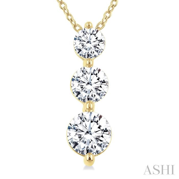 3 Stone Diamond Fashion Pendant
