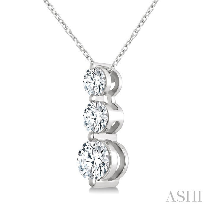 3 Stone Diamond Fashion Pendant
