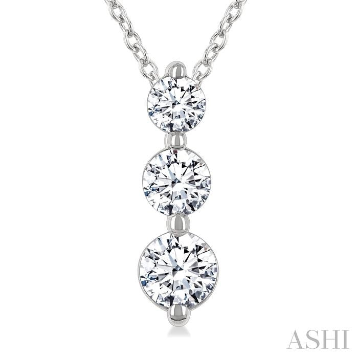 3 Stone Diamond Fashion Pendant