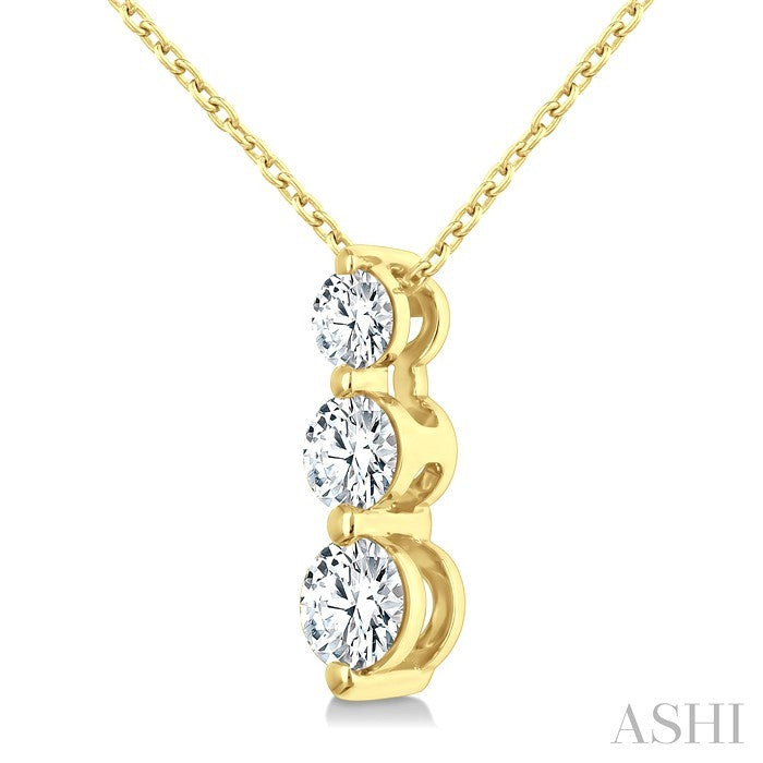 3 Stone Diamond Fashion Pendant