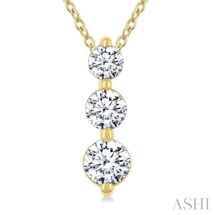 3 Stone Diamond Fashion Pendant