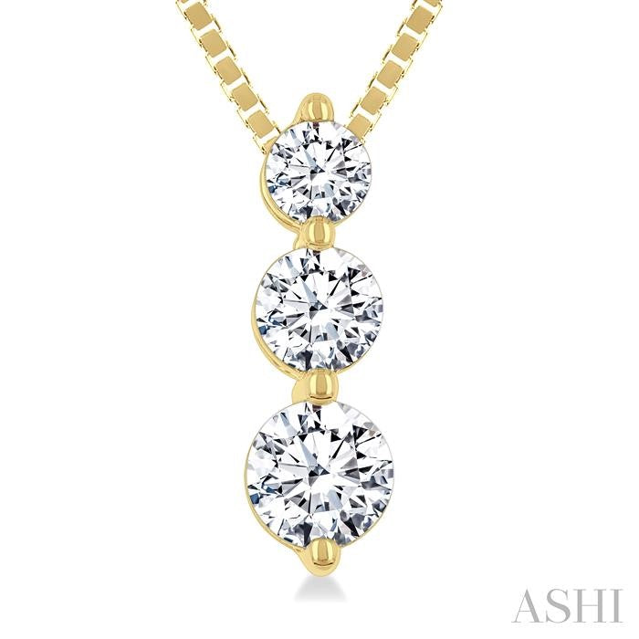 3 Stone Diamond Fashion Pendant