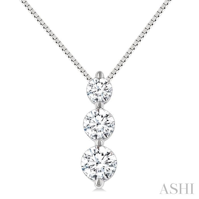 3 Stone Diamond Fashion Pendant