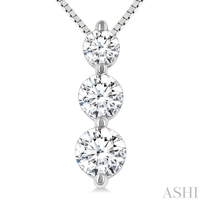 3 Stone Diamond Fashion Pendant