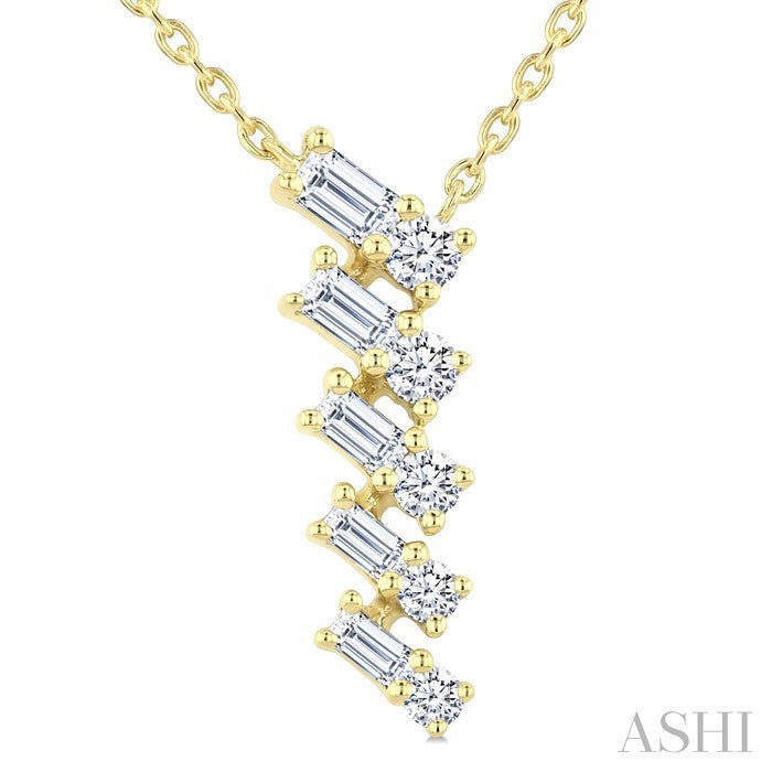 Mixed Shape Diamond Fashion Pendant