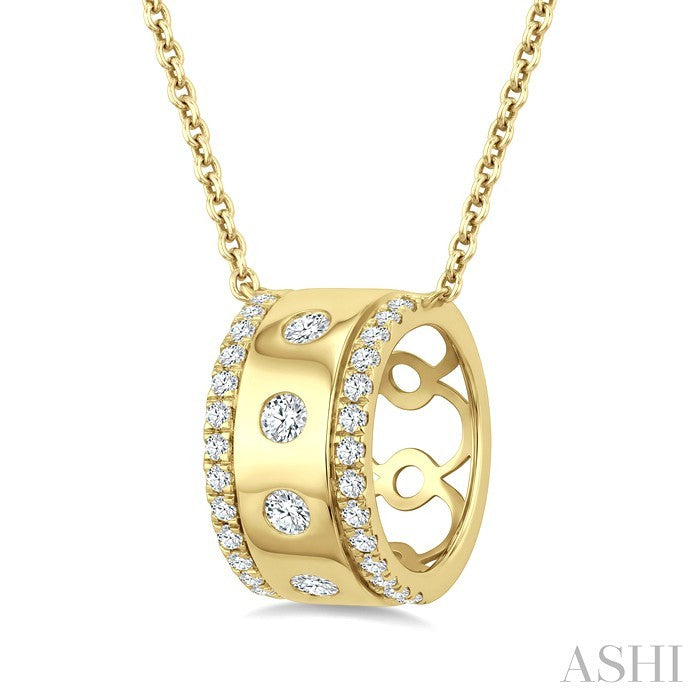 Golden Glow Diamond Fashion Pendant