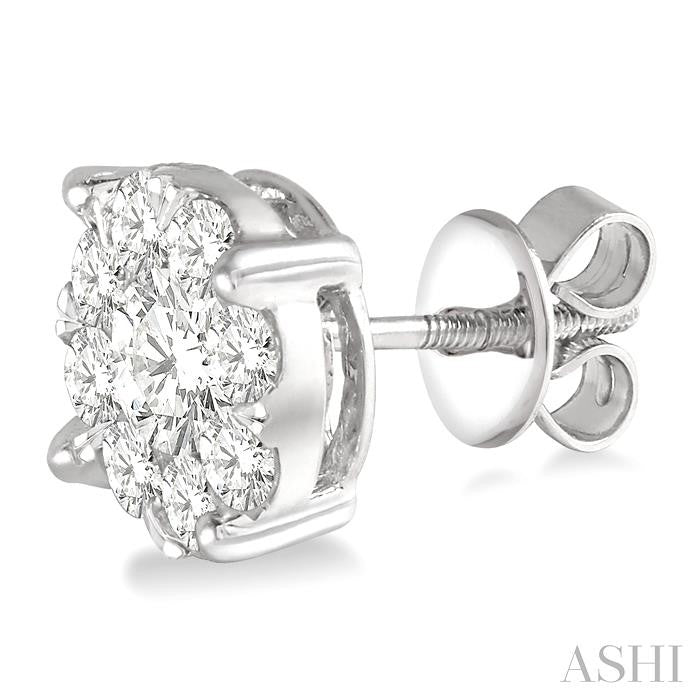 Round Shape Lovebright Essential Diamond Stud Earrings