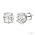 Round Shape Lovebright Essential Diamond Stud Earrings