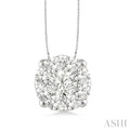 Round Shape Lovebright Essential Diamond Solitaire Pendant