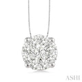 Round Shape Lovebright Essential Diamond Solitaire Pendant