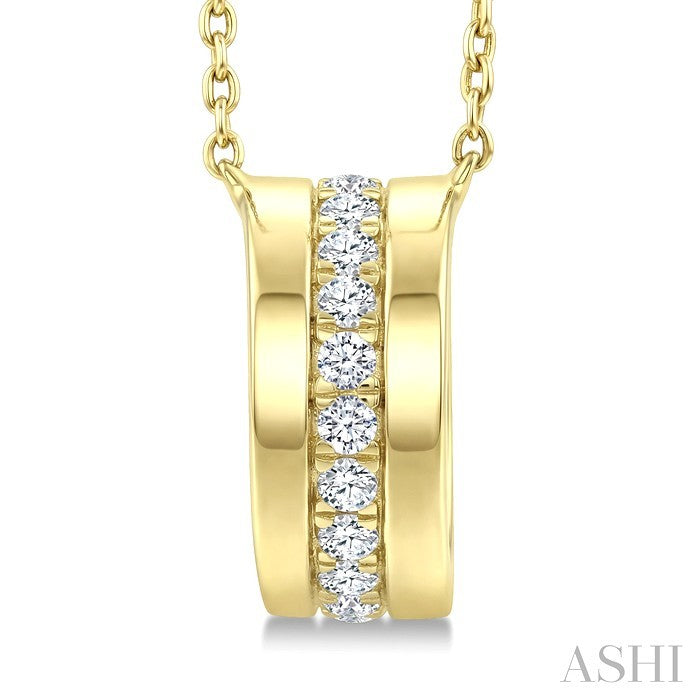 Golden Glow Diamond Fashion Pendant