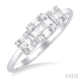 Past Present & Future Fusion Diamond Engagement Ring