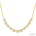 Mixed Shape Diamond Fashion Necklace