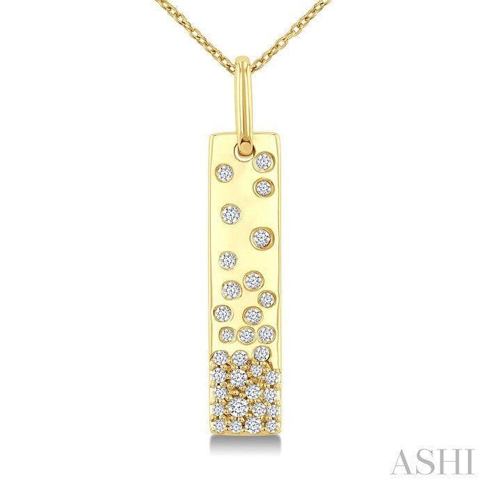 Mosaic Bar Diamond Fashion Pendant
