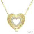 Pirouette Heart Shape Diamond Fashion Pendant