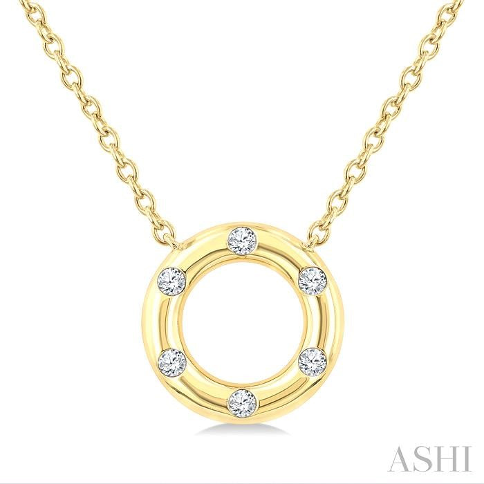 Circle Petite Diamond Fashion Pendant