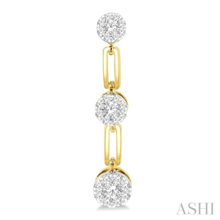 Paperclip Lovebright Diamond Fashion Earrings