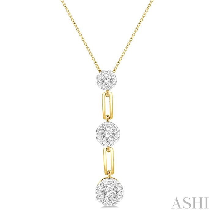 Paperclip Lovebright Diamond Fashion Pendant