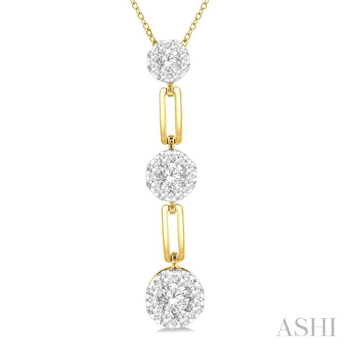 Paperclip Lovebright Diamond Fashion Pendant