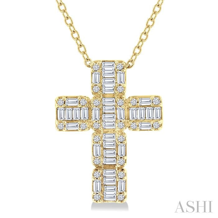 Cross Fusion Diamond Fashion Pendant