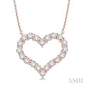 Heart Shape Diamond Pendant