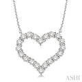 Heart Shape Diamond Pendant
