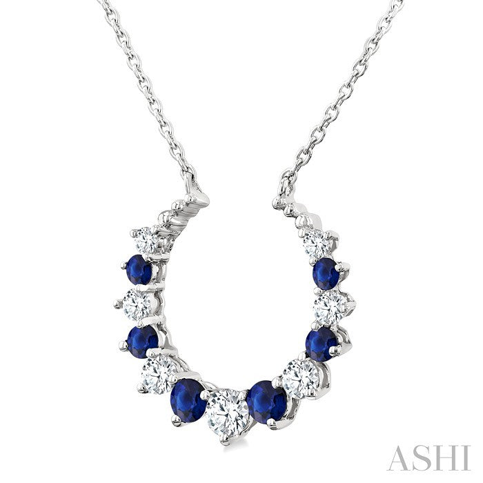 Alternate Gemstone & Diamond Pendant