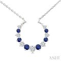 Alternate Gemstone & Diamond Pendant