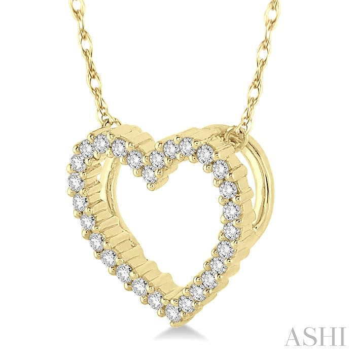 Heart Shape Diamond Pendant