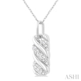Silver Bold Diamond Fashion Pendant