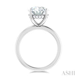 Oval Shape Semi-Mount Diamond Engagement Ring