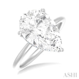 Pear Shape Semi-Mount Diamond Engagement Ring