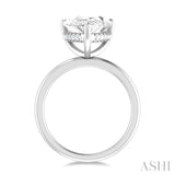 Pear Shape Semi-Mount Diamond Engagement Ring