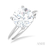 Round Shape Semi-Mount Diamond Engagement Ring