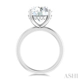 Round Shape Semi-Mount Diamond Engagement Ring