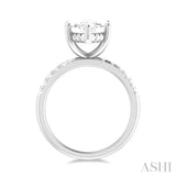 Marquise Shape Semi-Mount Diamond Engagement Ring