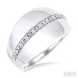 Silver Bold Diamond Fashion Ring