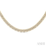 Double Row Diamond Necklace