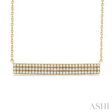 Triple Row Bar Diamond Necklace