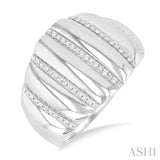 Silver Bold Fashion Wide Band