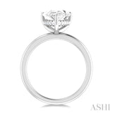 Pear Shape Semi-Mount Diamond Engagement Ring