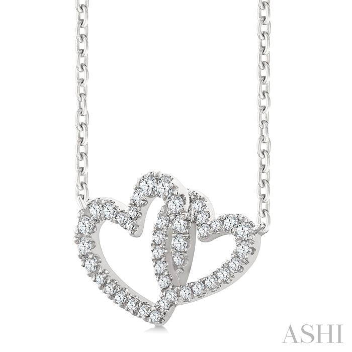 Heart Interlock Diamond Fashion Pendant